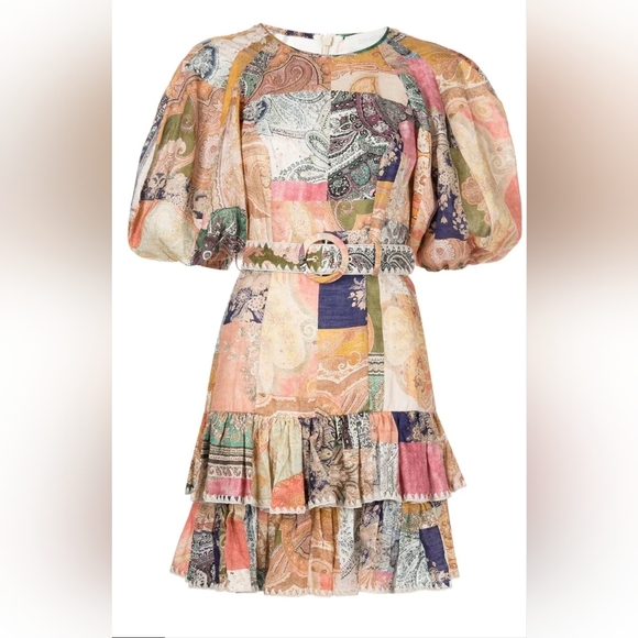 Zimmermann Dresses & Skirts - ZIMMERMANN Anneke patchwork paisley mini dress